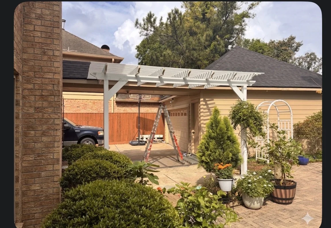 Custom Pergola Build Houston TX